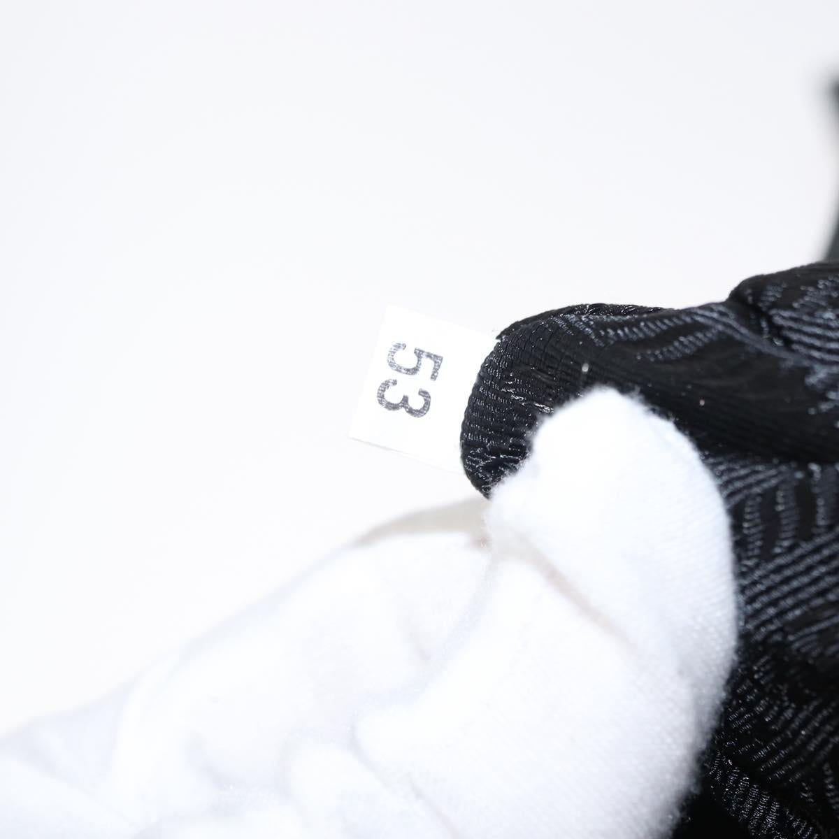 PRADA Backpack Nylon Black Silver Auth 151620