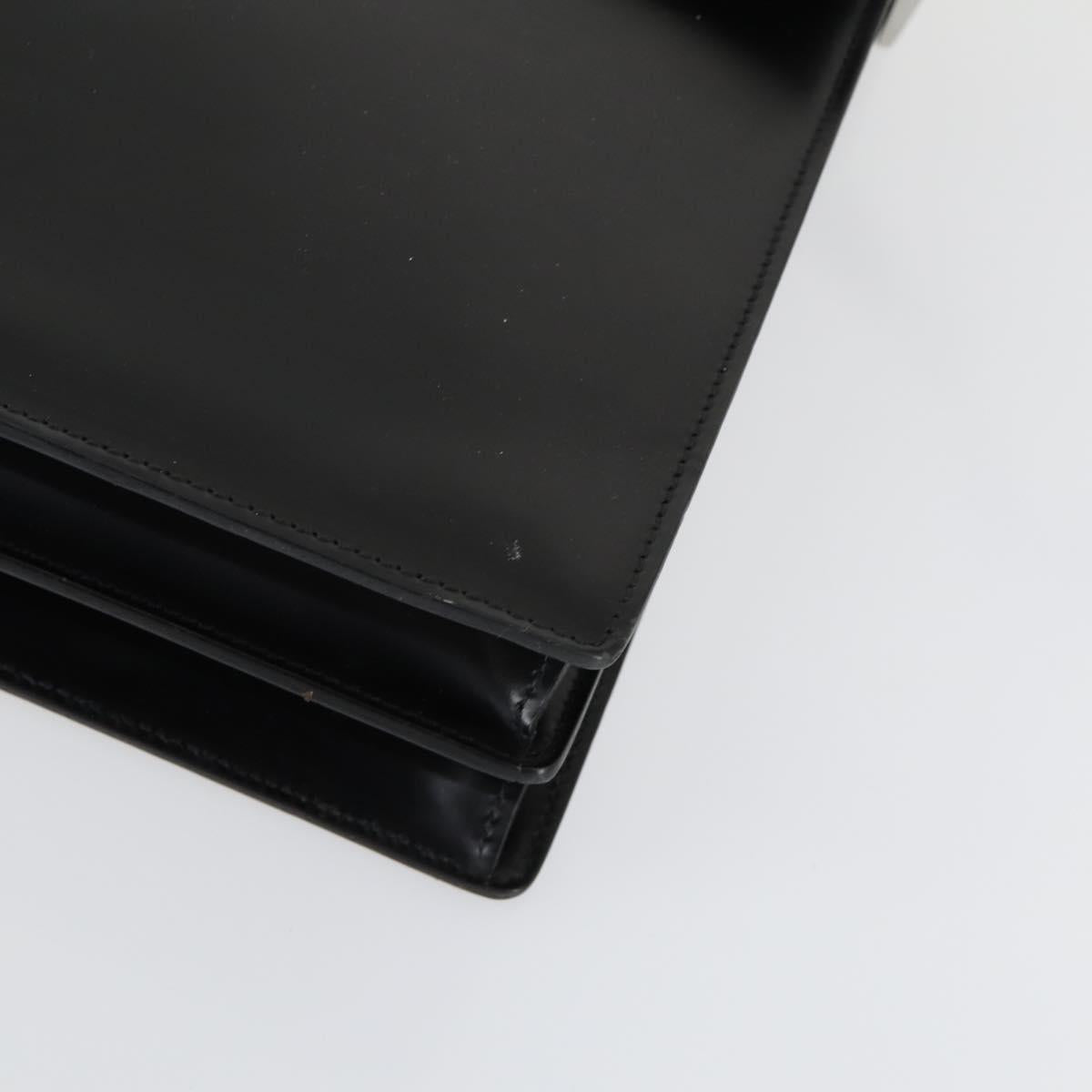 Salvatore Ferragamo Business Bag Leather 2way Black Auth 151628