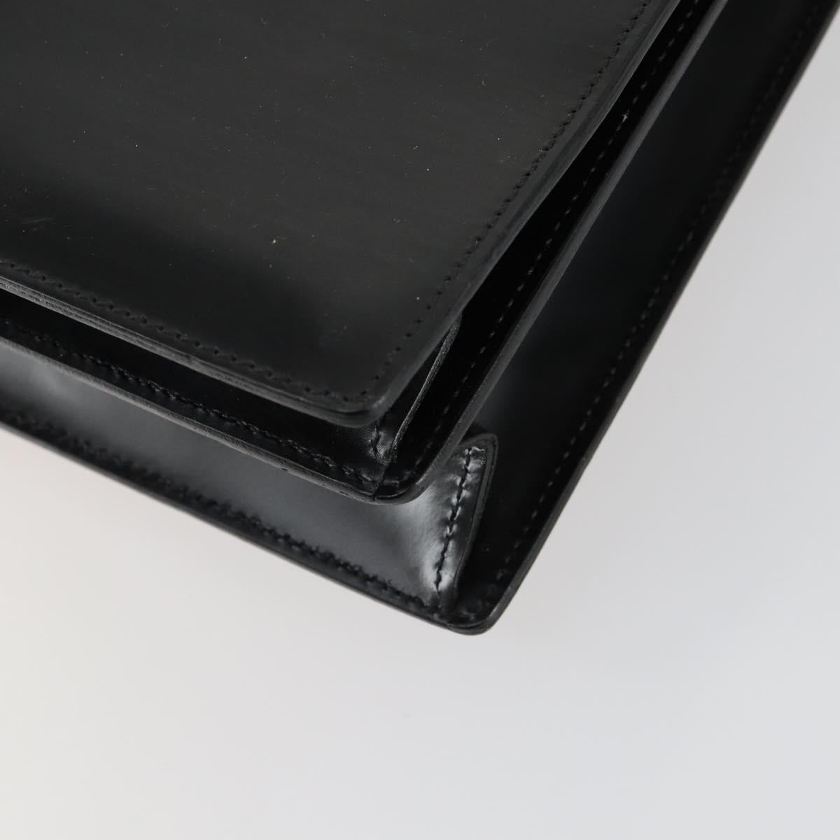 Salvatore Ferragamo Business Bag Leather 2way Black Auth 151628