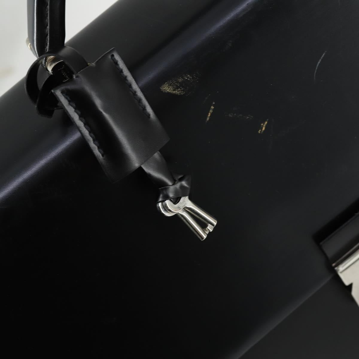 Salvatore Ferragamo Business Bag Leather 2way Black Auth 151628