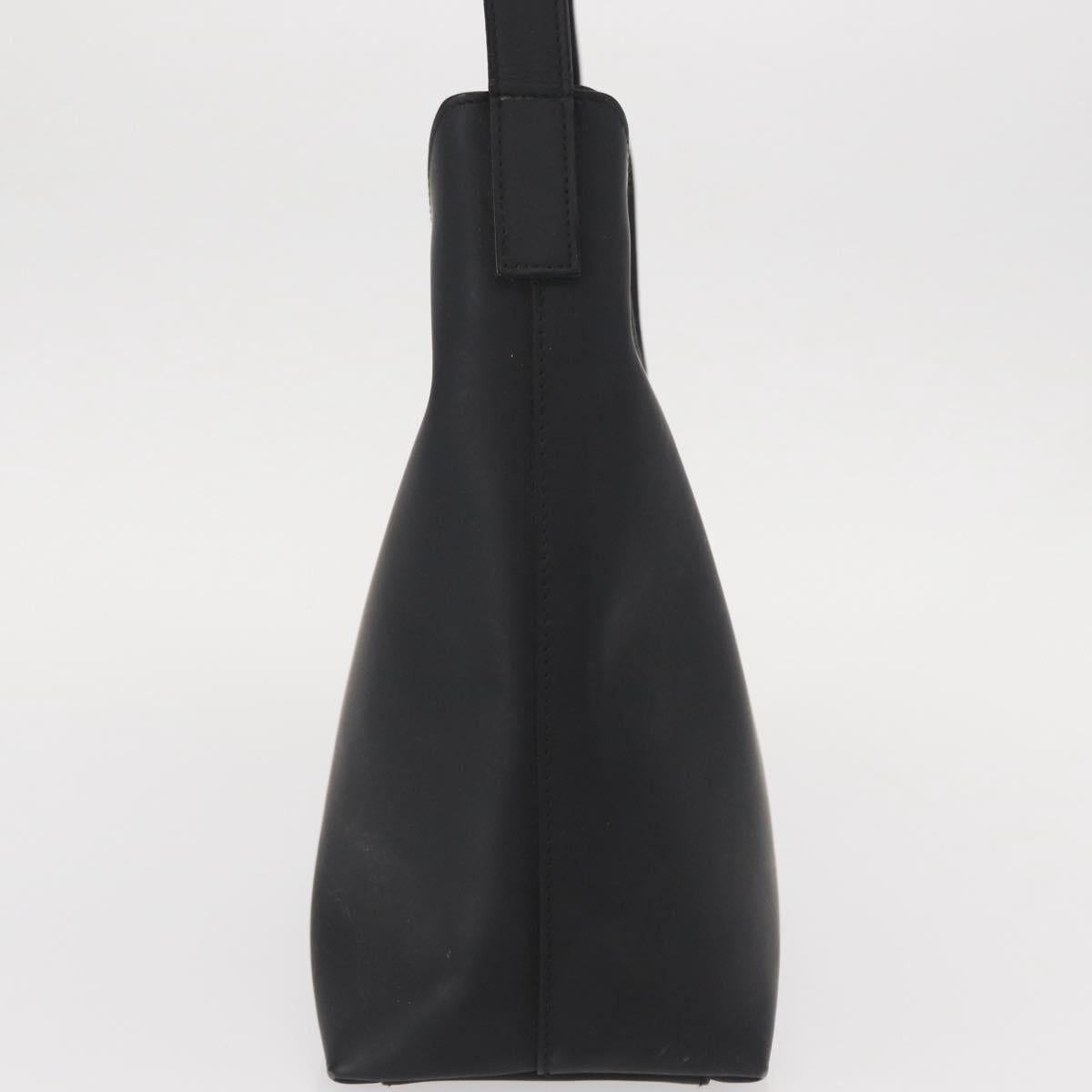 GUCCI Shoulder Bag Enamel Black Silver 001 3778 1705 Auth 151631