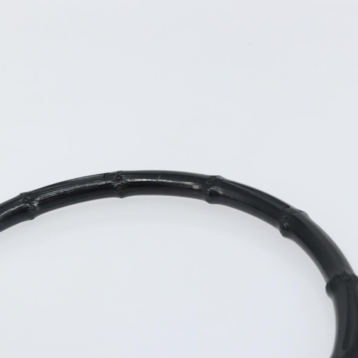 GUCCI Bamboo Shoulder Bag Suede Black 001 3739 Auth 151635