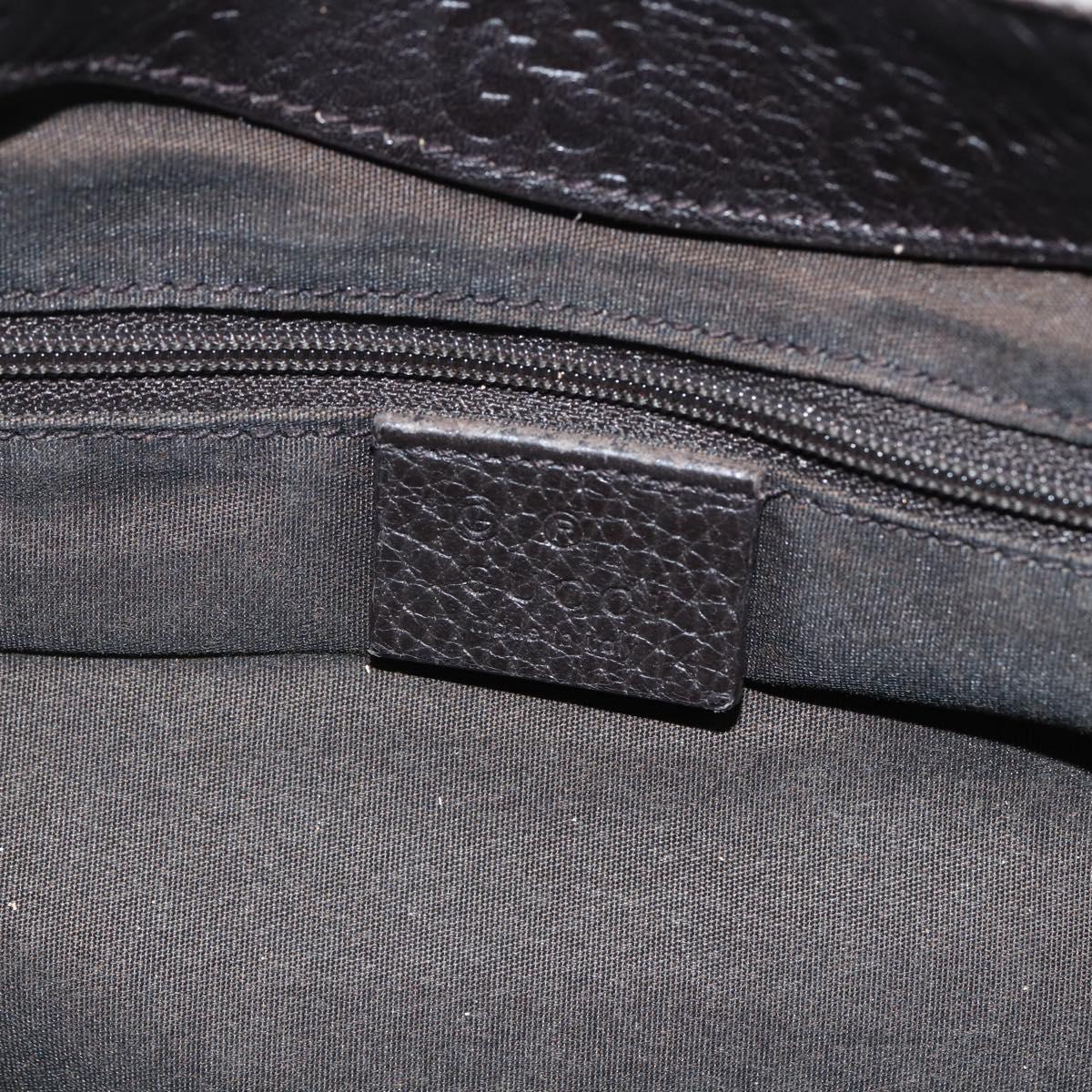 GUCCI Guccissima Shoulder Bag Canvas Brown Gold 257265 Auth 151646