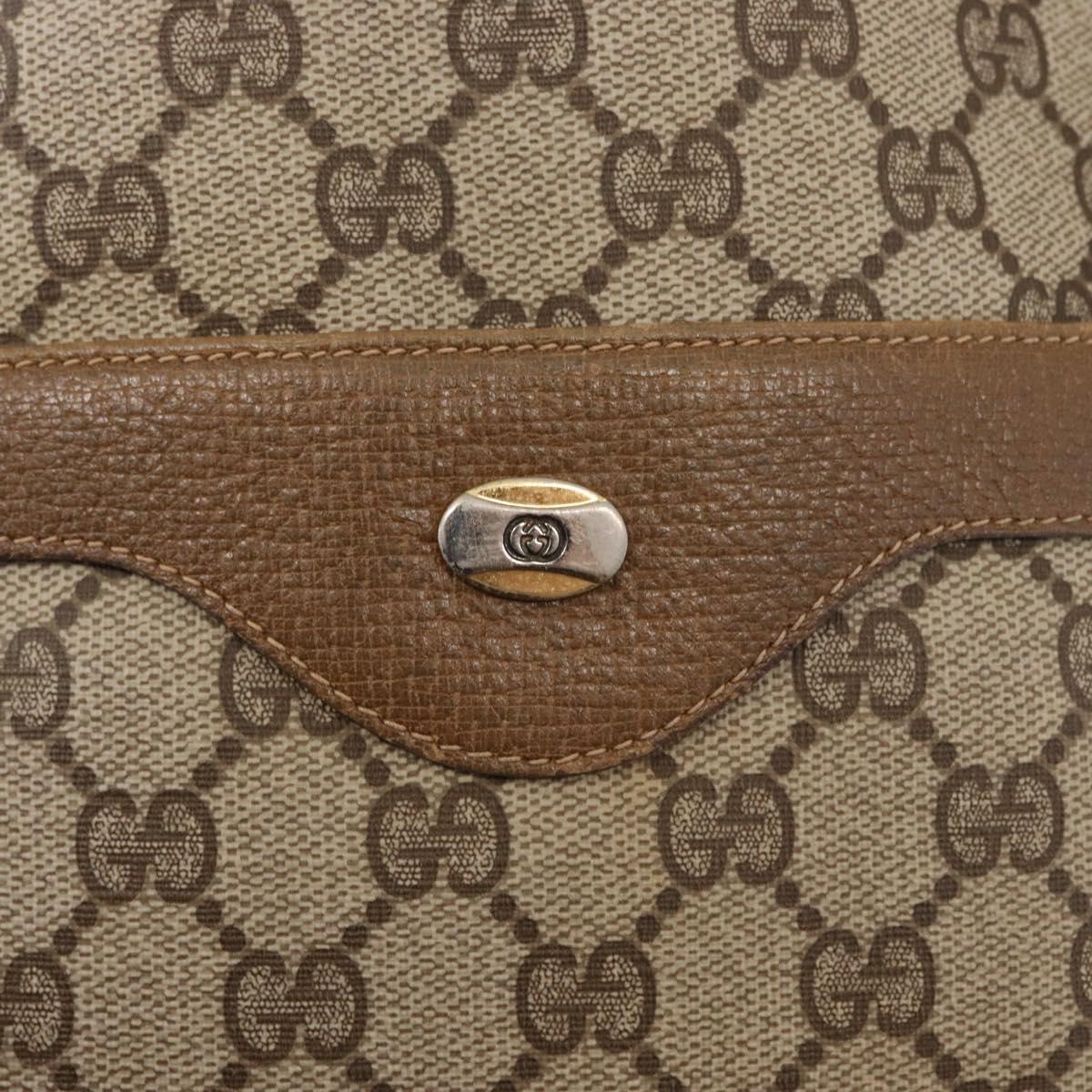 GUCCI GG Supreme Web Sherry Line Tote Bag PVC Beige Gold 39 02 003 Auth 151648