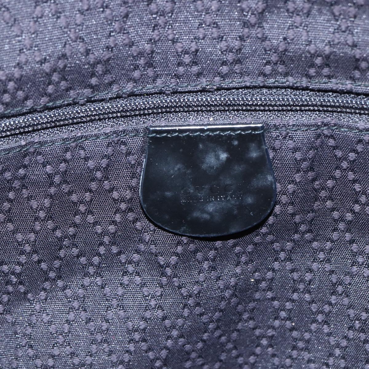 GUCCI Bamboo Shoulder Bag Nylon 2way Black Silver 001 1781 1577 5 Auth 151655