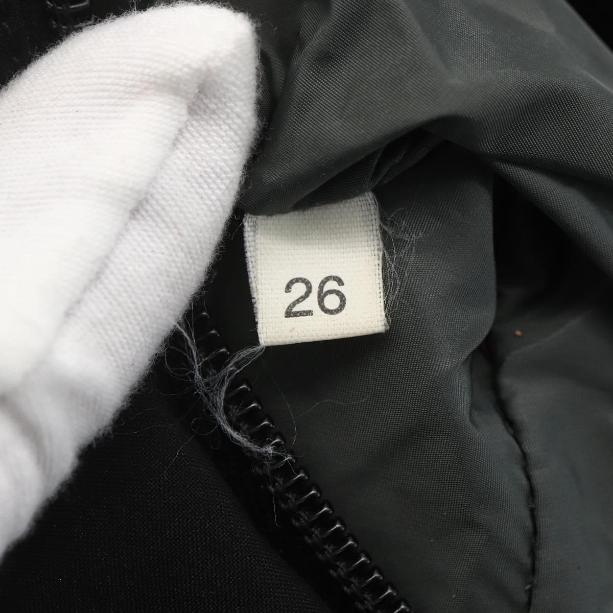 PRADA Sports Shoulder Bag Nylon Black Silver Auth 151661