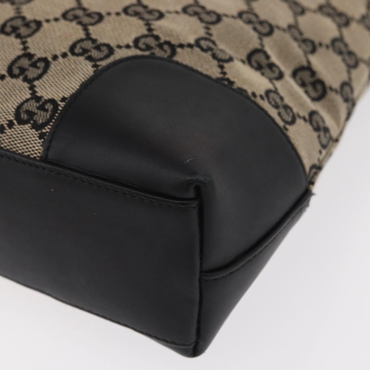 GUCCI GG Canvas Shoulder Bag Beige Navy gold 001 4231 Auth 151662