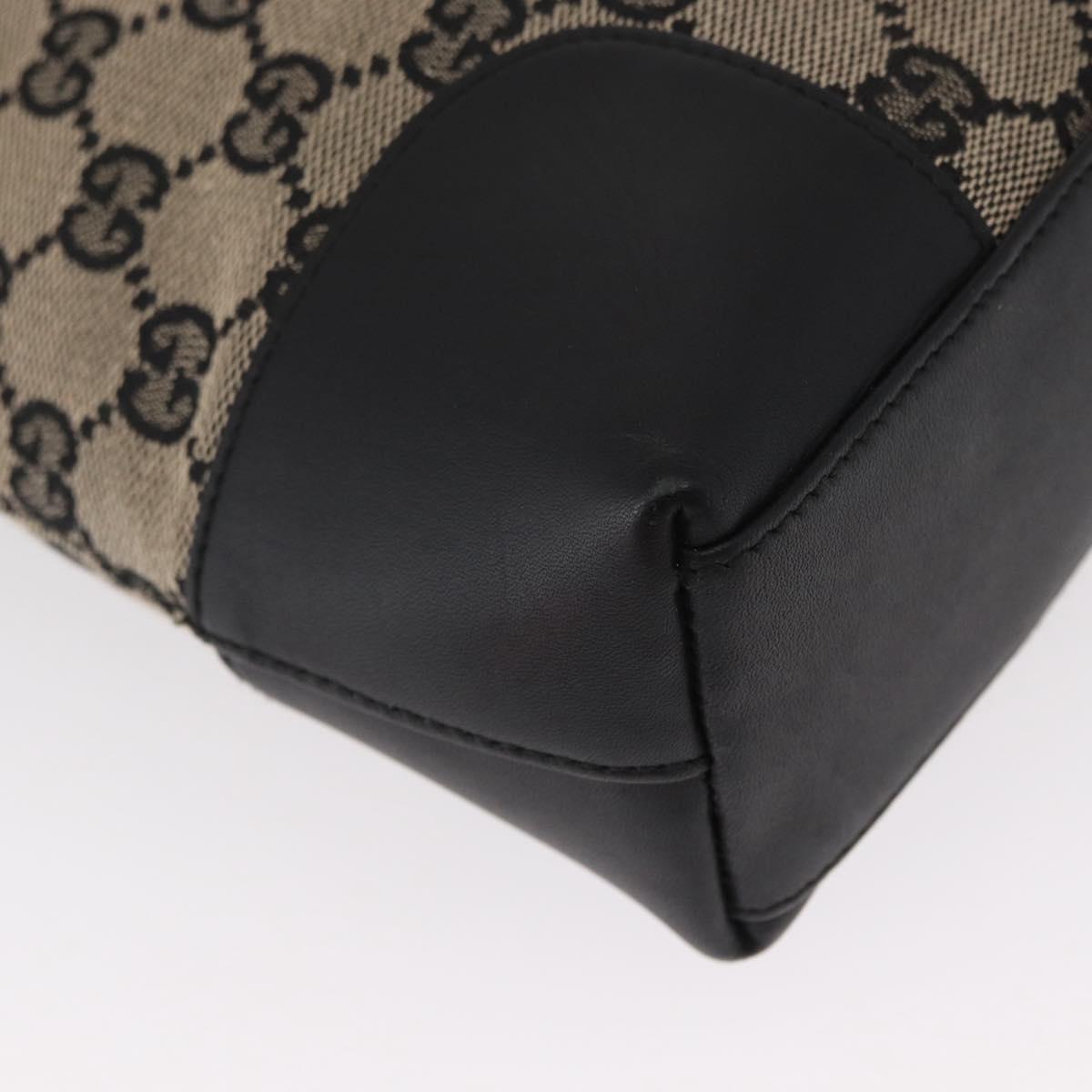 GUCCI GG Canvas Shoulder Bag Beige Navy gold 001 4231 Auth 151662