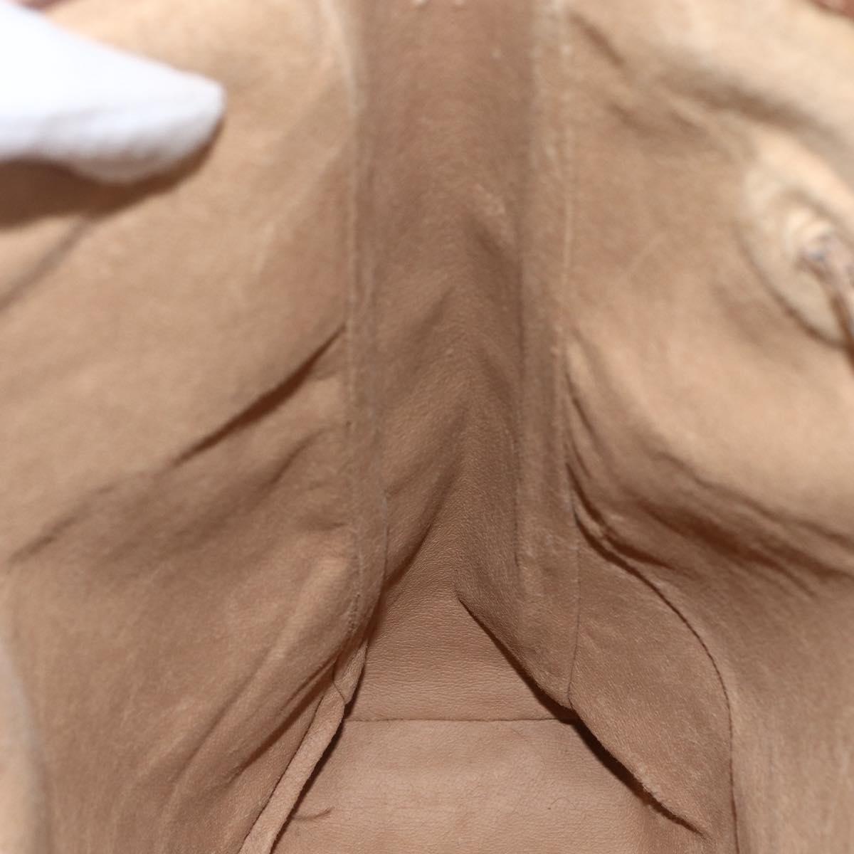 GUCCI Micro GG Supreme Tote Bag PVC Leather Beige Gold 002 115 0135 Auth 151663