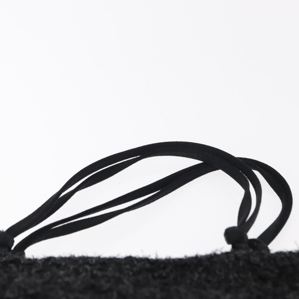 PRADA Hand Bag Nylon Black Auth 151666