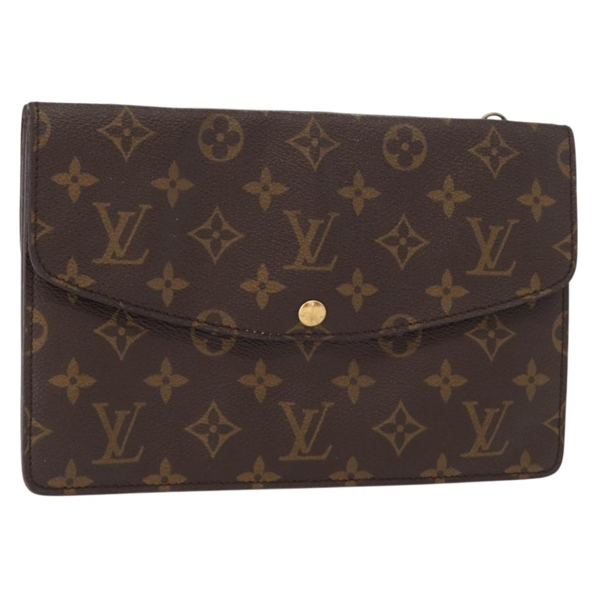 LOUIS VUITTON Monogram Double Rabat Shoulder Bag M51815 LV Auth 151698