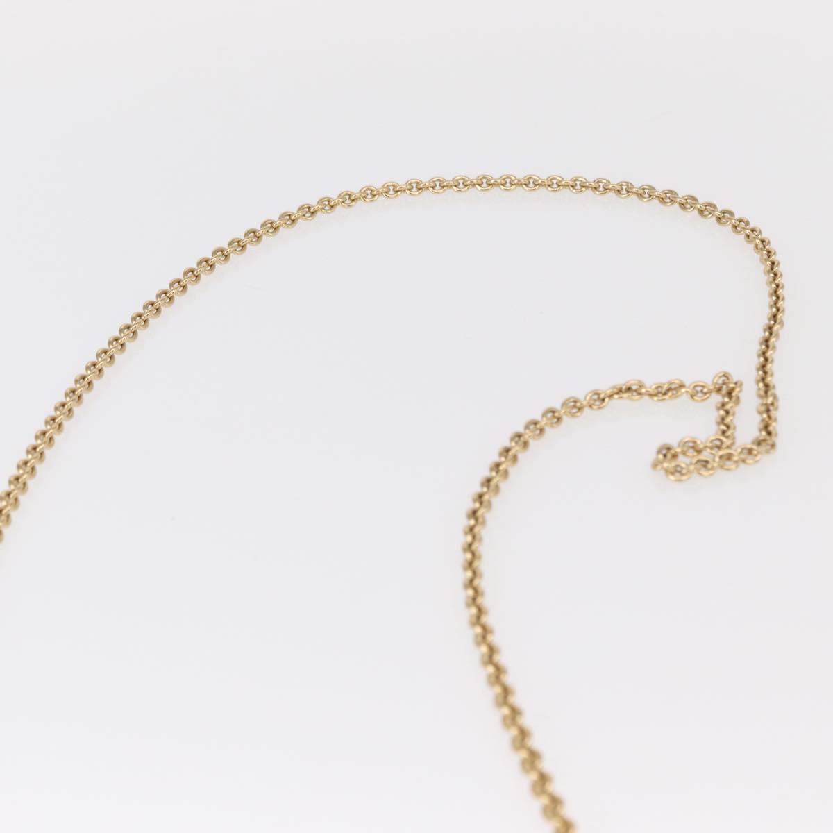 Salvatore Ferragamo Chain Shoulder Bag Leather Black Gold Auth 151702