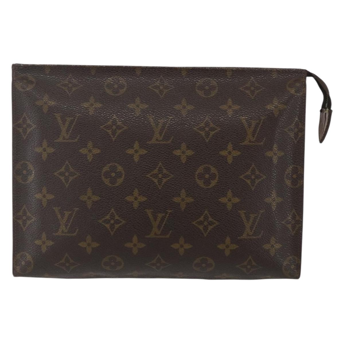 LOUIS VUITTON Monogram Poche Toilette 26 Pouch M47542 LV Auth 151703