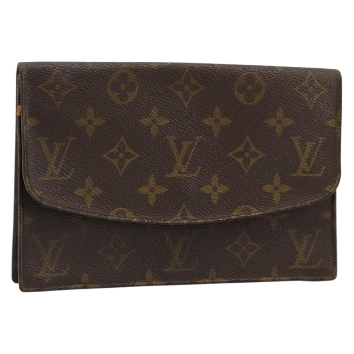 LOUIS VUITTON Monogram Pochette Rabat 20 Clutch Bag M51935 LV Auth 151707