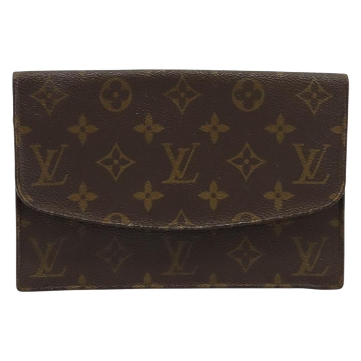 LOUIS VUITTON Monogram Pochette Rabat 20 Clutch Bag M51935 LV Auth 151707
