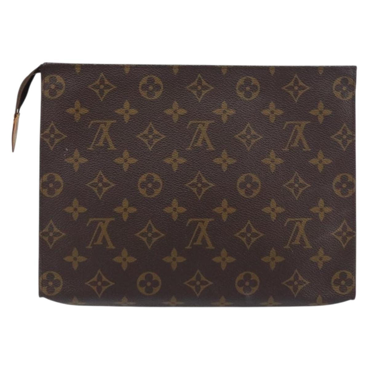 LOUIS VUITTON Monogram Poche Toilette 26 Pouch M47542 LV Auth 151709