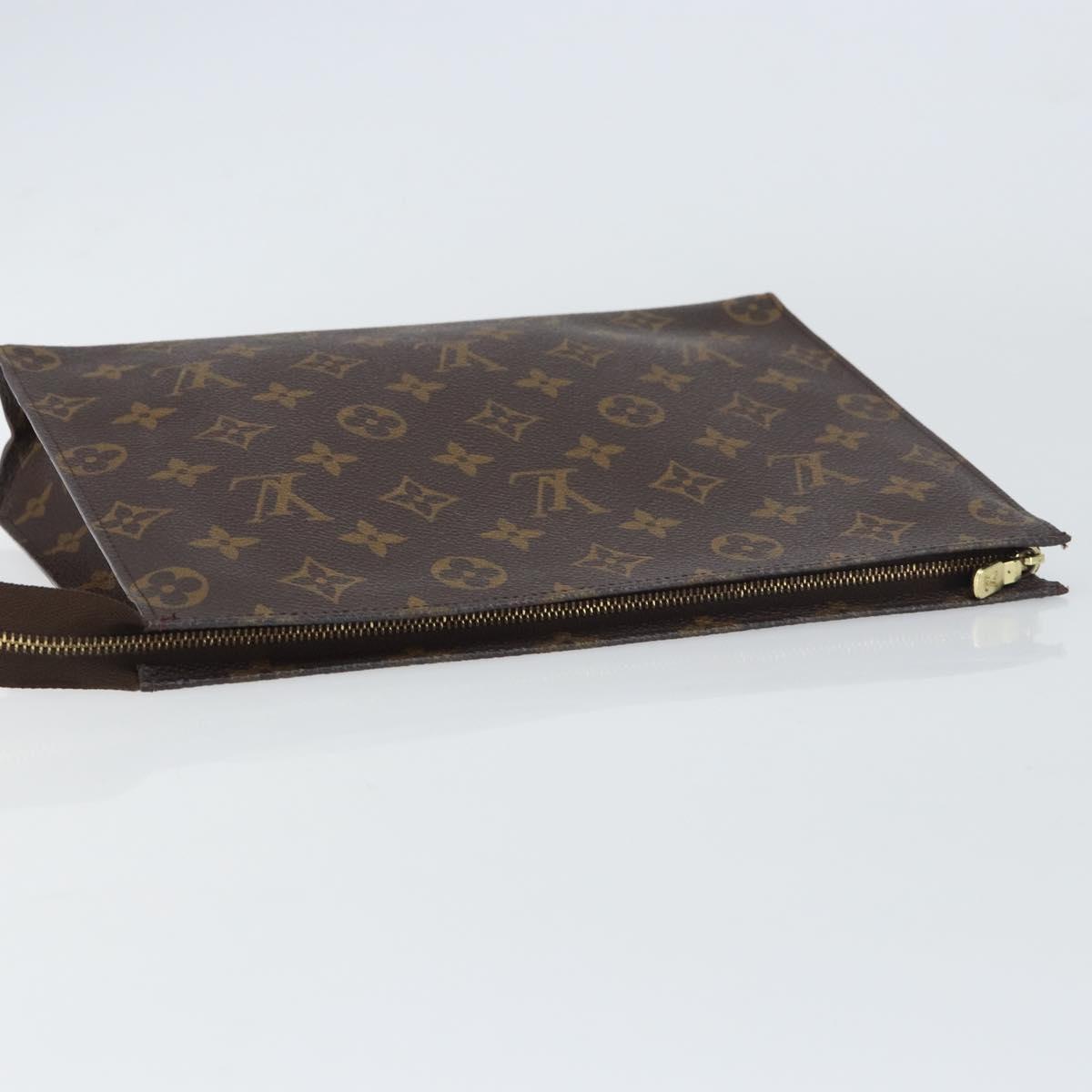 LOUIS VUITTON Monogram Poche Toilette 26 Pouch M47542 LV Auth 151709