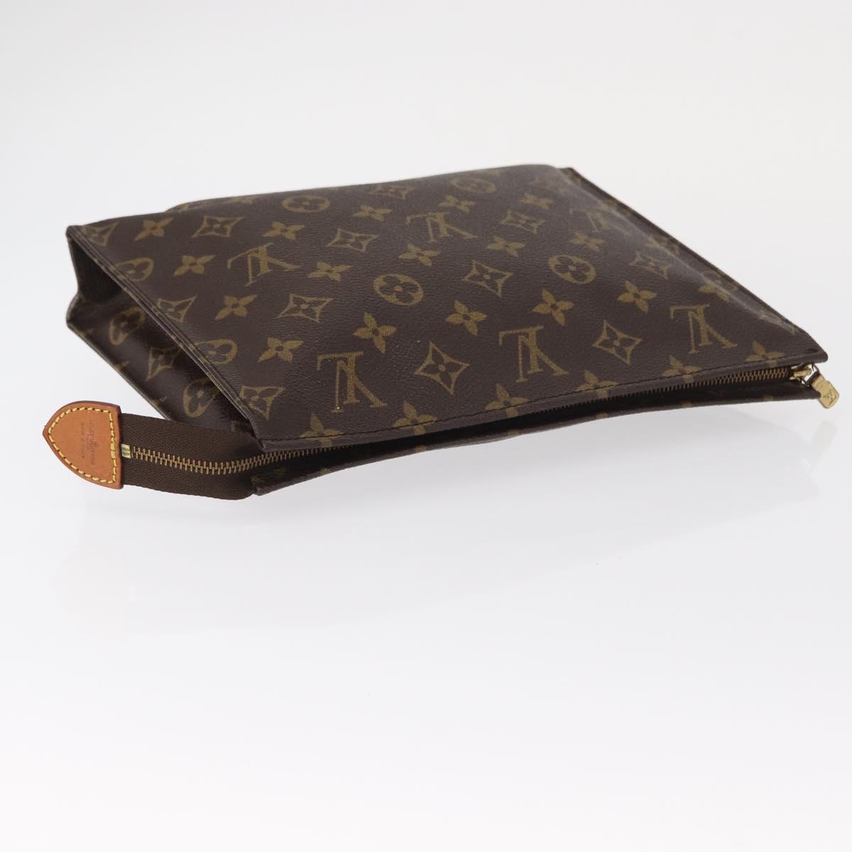 LOUIS VUITTON Monogram Poche Toilette 26 Pouch M47542 LV Auth 151711