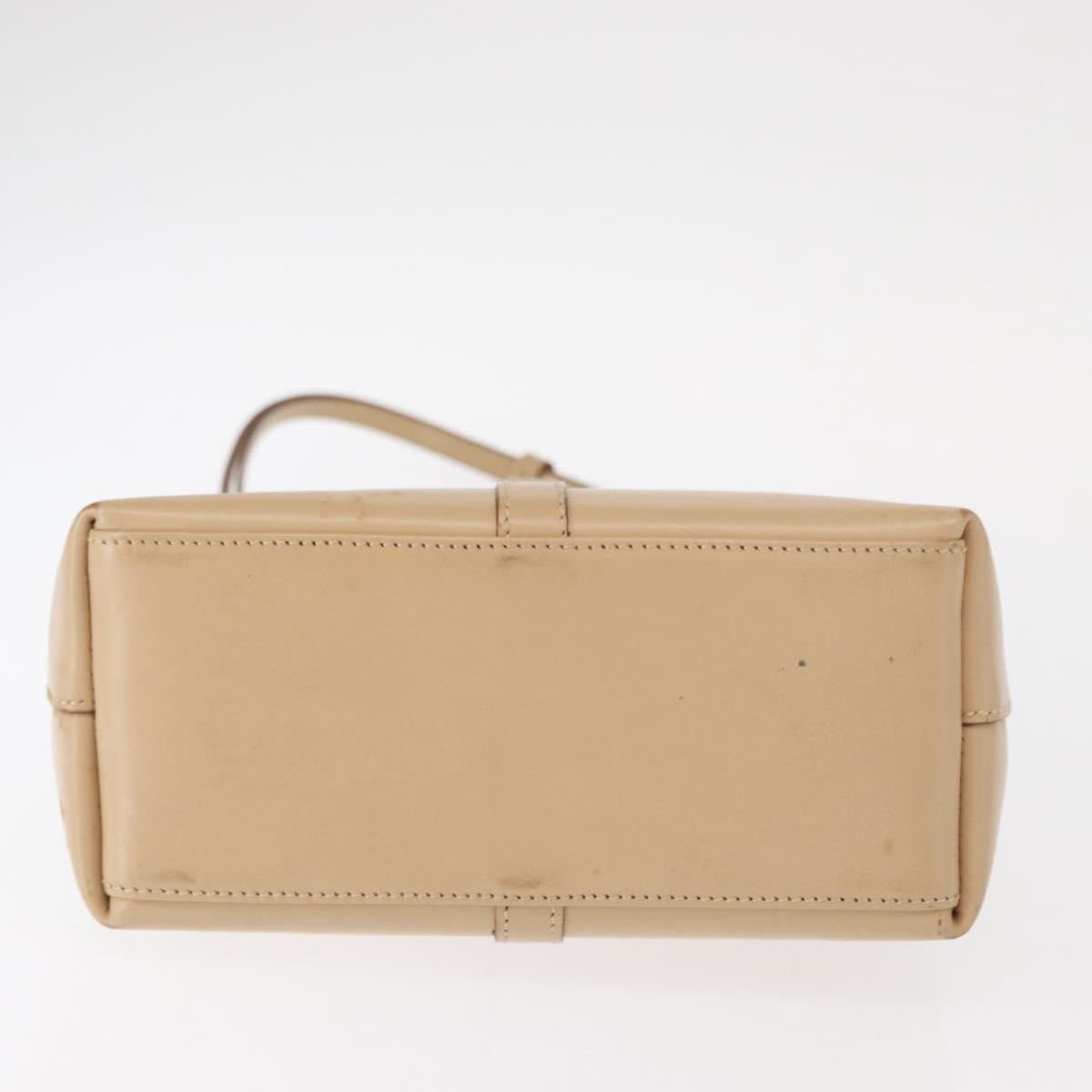 GUCCI Jackie Shoulder Bag Leather Beige Silver 001 3875 Auth 151720