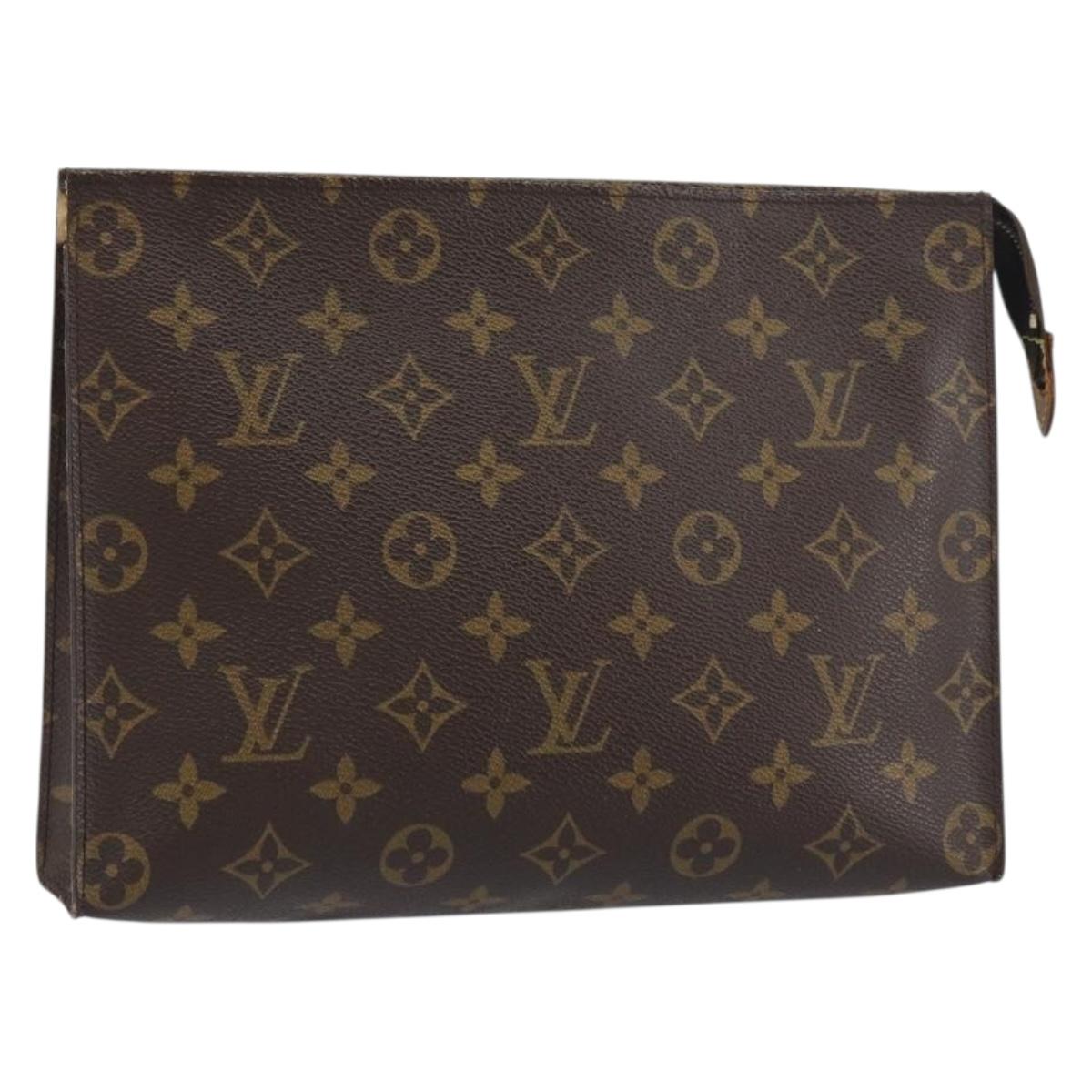 LOUIS VUITTON Monogram Poche Toilette 26 Pouch M47542 LV Auth 151730
