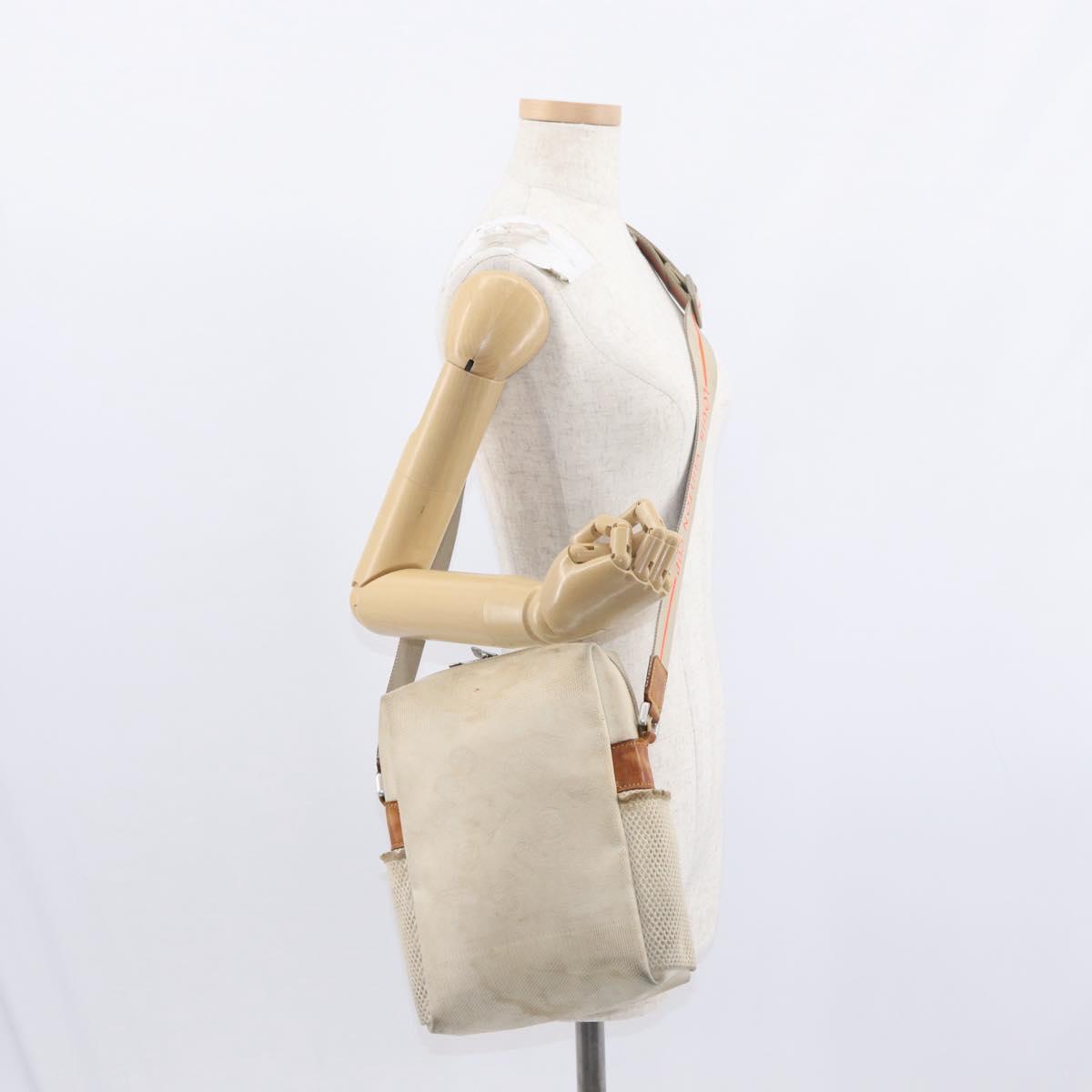 LOUIS VUITTON Damier Geant LV Cup Weatherly Bag White M80637 LV Auth 151732