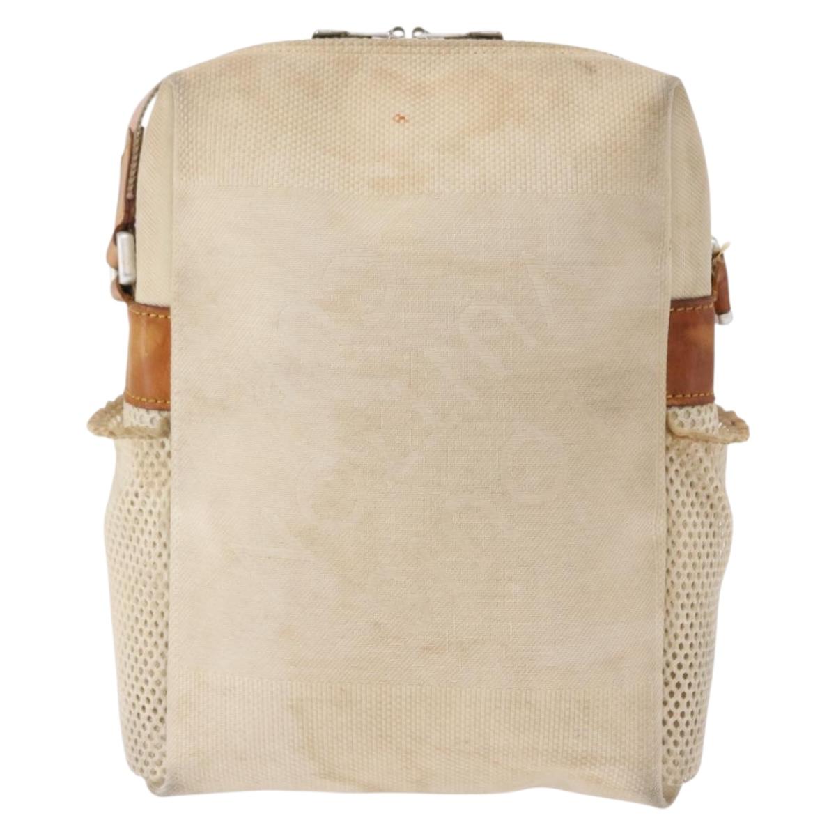 LOUIS VUITTON Damier Geant LV Cup Weatherly Bag White M80637 LV Auth 151732