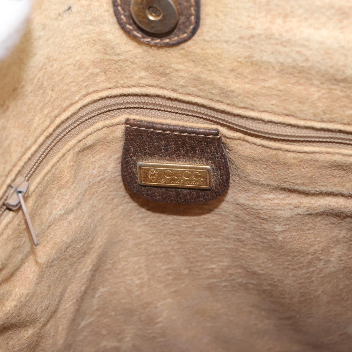 GUCCI GG Supreme Tote Bag PVC Beige Gold 002 123 0035 Auth 151735