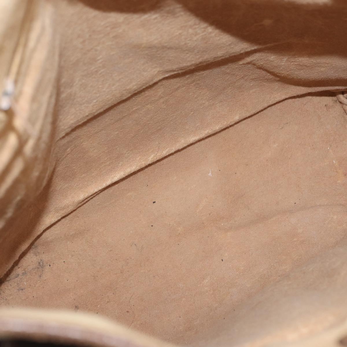 GUCCI GG Supreme Tote Bag PVC Beige Gold 002 123 0035 Auth 151735
