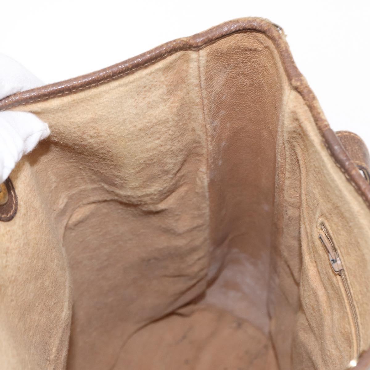 GUCCI GG Supreme Tote Bag PVC Beige Gold 002 123 0035 Auth 151735