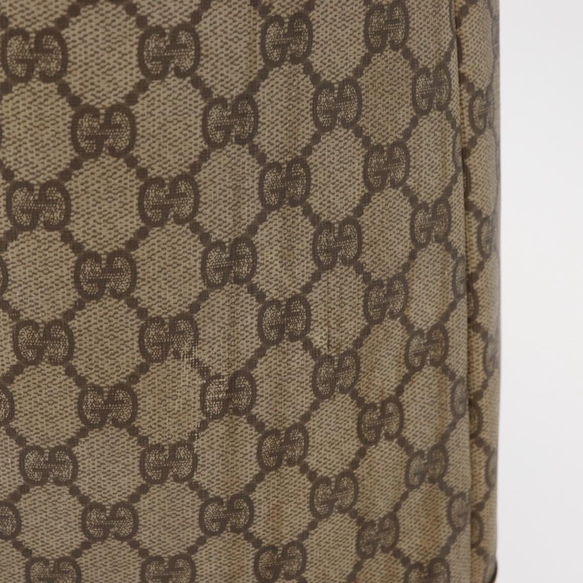 GUCCI GG Supreme Tote Bag PVC Beige Gold 002 123 0035 Auth 151735