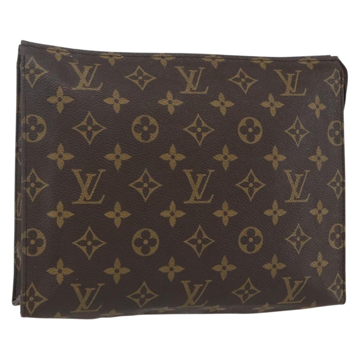 LOUIS VUITTON Monogram Poche Toilette 26 Pouch M47542 LV Auth 151736