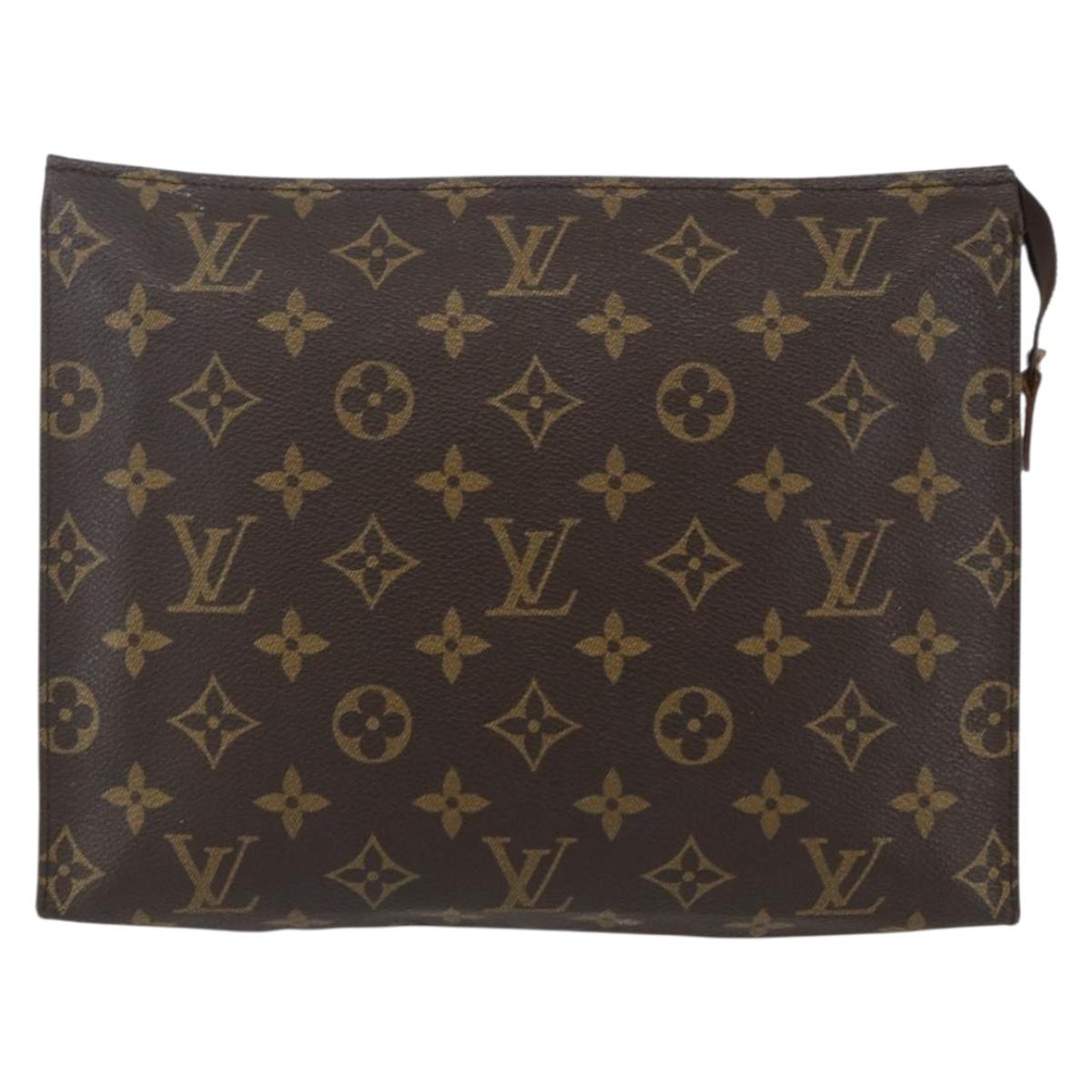 LOUIS VUITTON Monogram Poche Toilette 26 Pouch M47542 LV Auth 151736