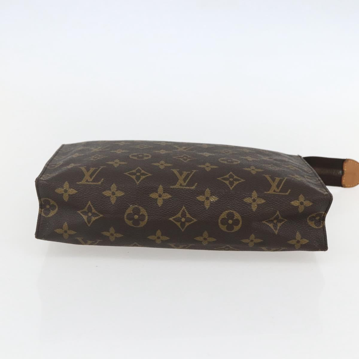 LOUIS VUITTON Monogram Poche Toilette 26 Pouch M47542 LV Auth 151736