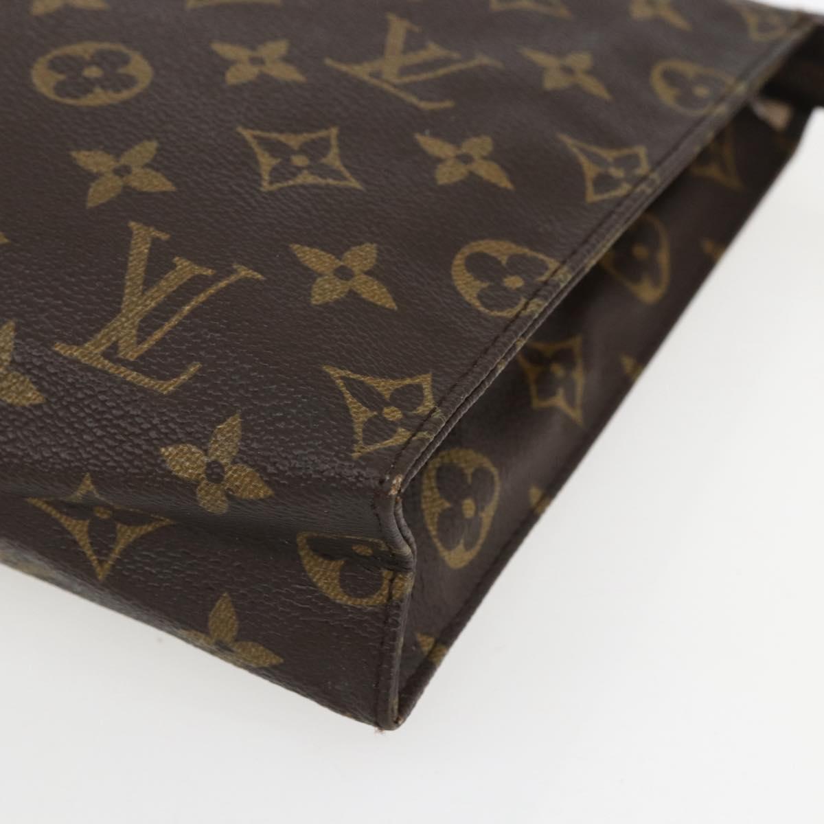LOUIS VUITTON Monogram Poche Toilette 26 Pouch M47542 LV Auth 151736
