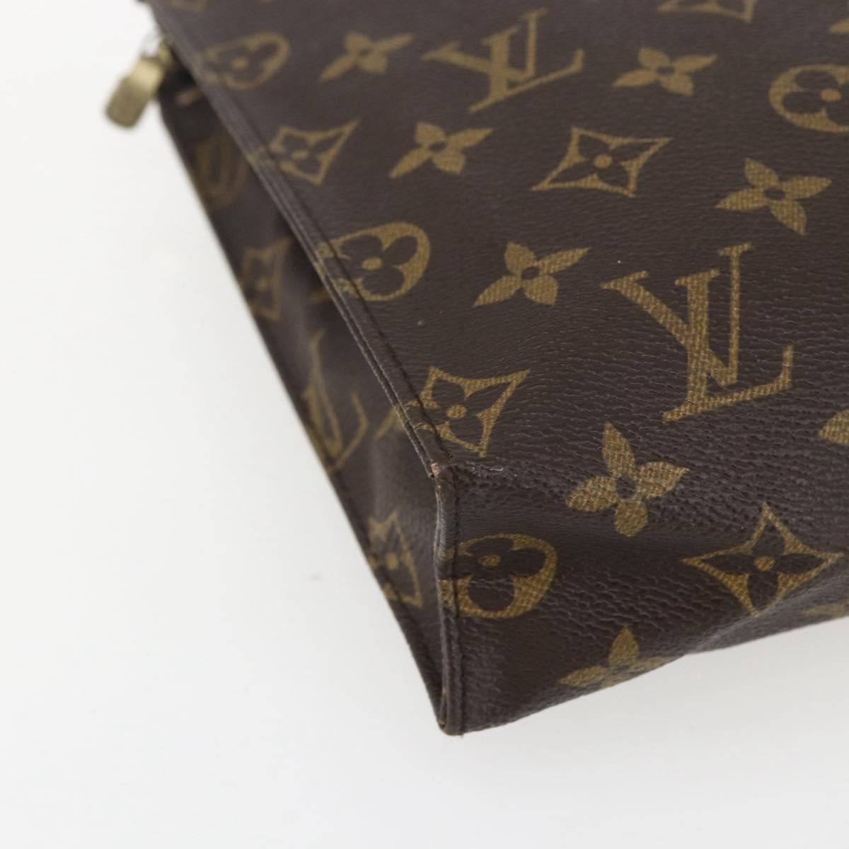 LOUIS VUITTON Monogram Poche Toilette 26 Pouch M47542 LV Auth 151736