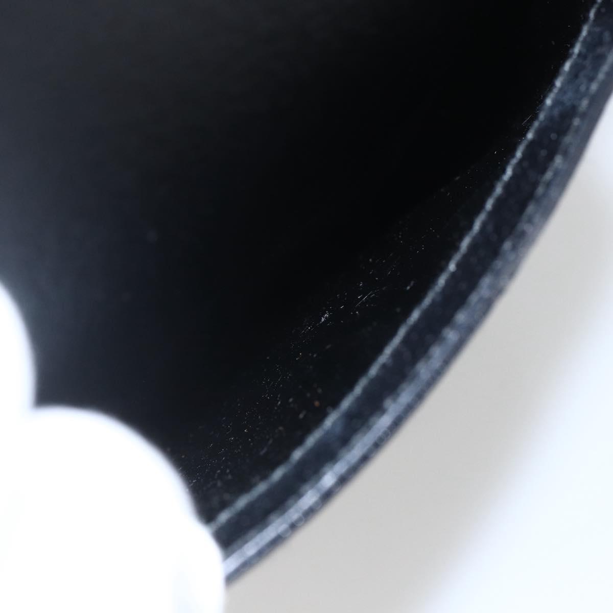 GUCCI Hand Bag Leather 2way Black Silver 002 1118 0463 Auth 151738