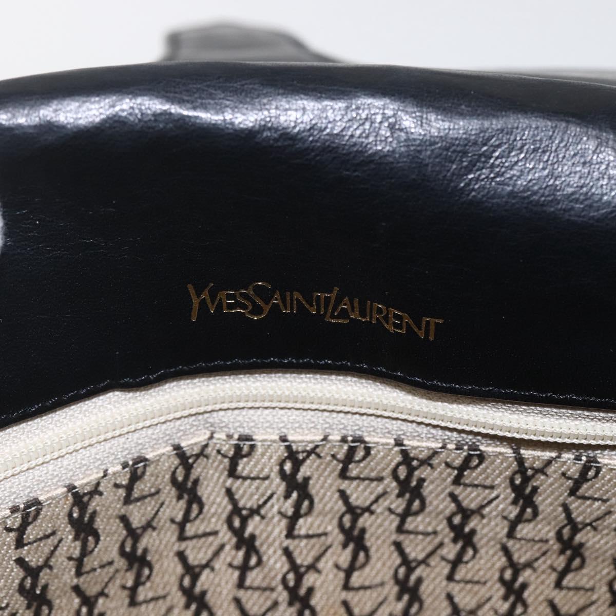 SAINT LAURENT Shoulder Bag Leather Black Auth 151739