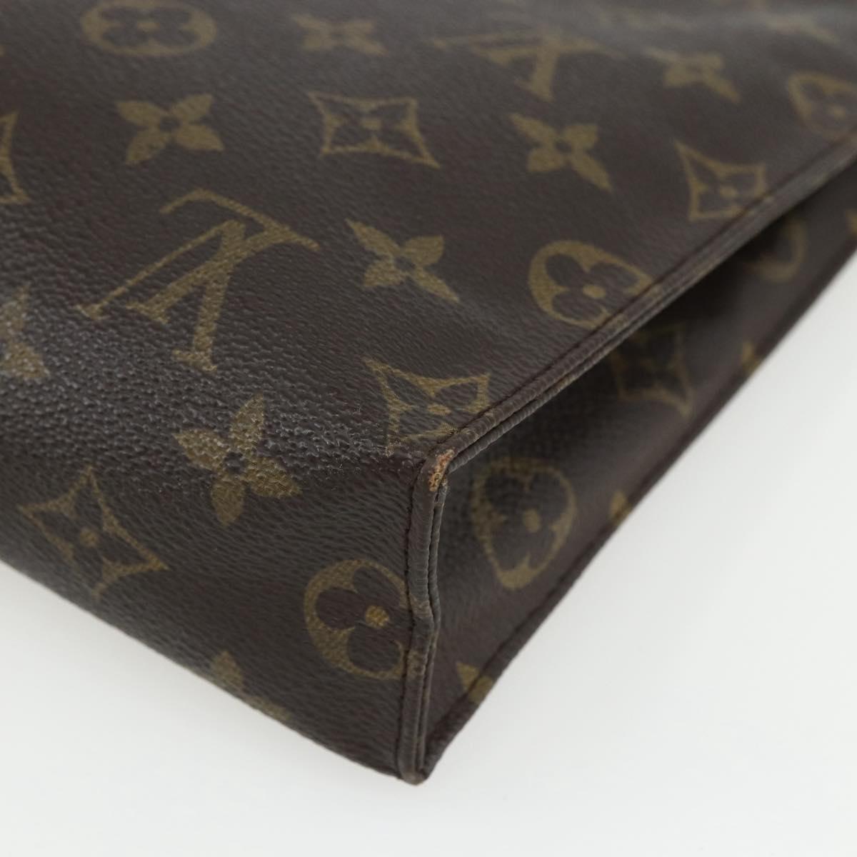 LOUIS VUITTON Monogram Poche Toilette 26 Pouch M47542 LV Auth 151741
