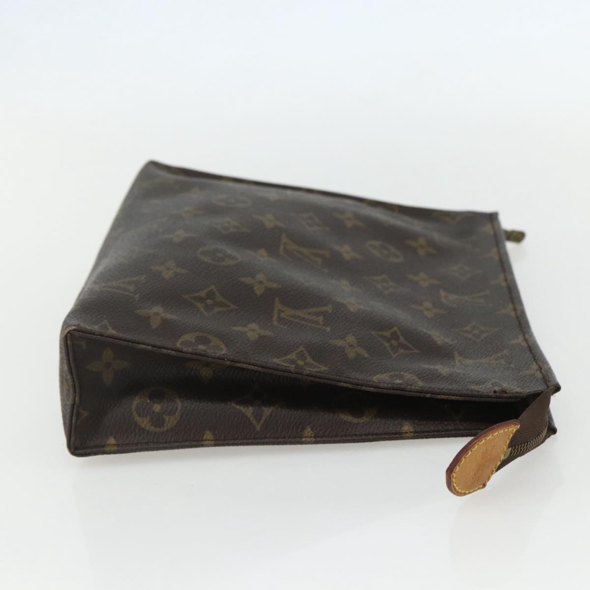 LOUIS VUITTON Monogram Poche Toilette 26 Pouch M47542 LV Auth 151741