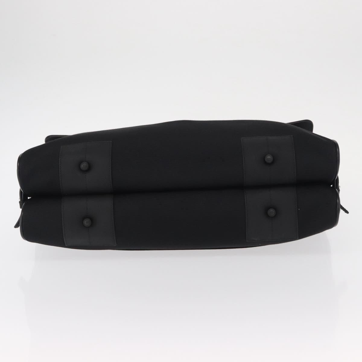 MONTBLANC Hand Bag Canvas Black Auth 151747