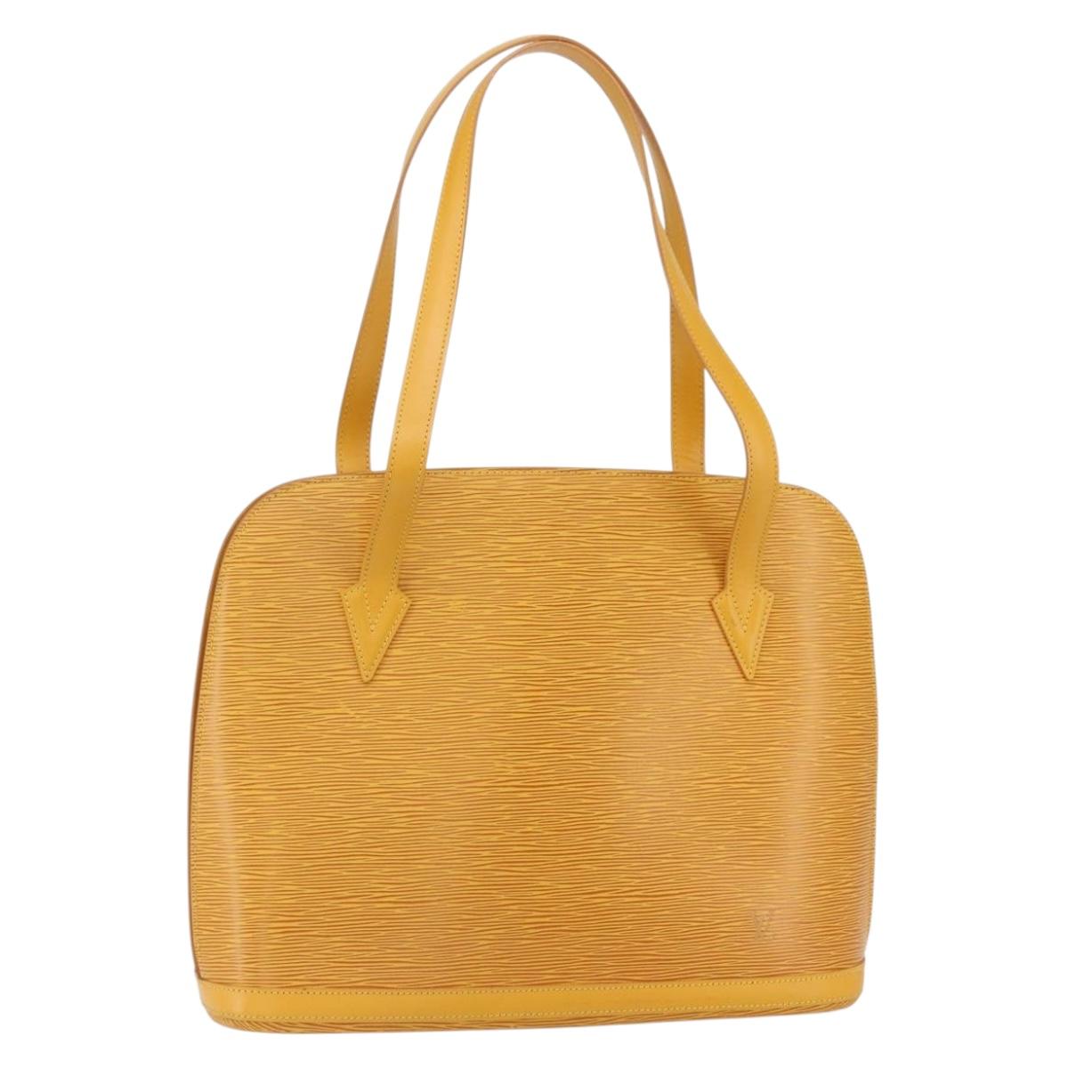 LOUIS VUITTON Epi Lussac Shoulder Bag Yellow M52289 LV Auth 151755