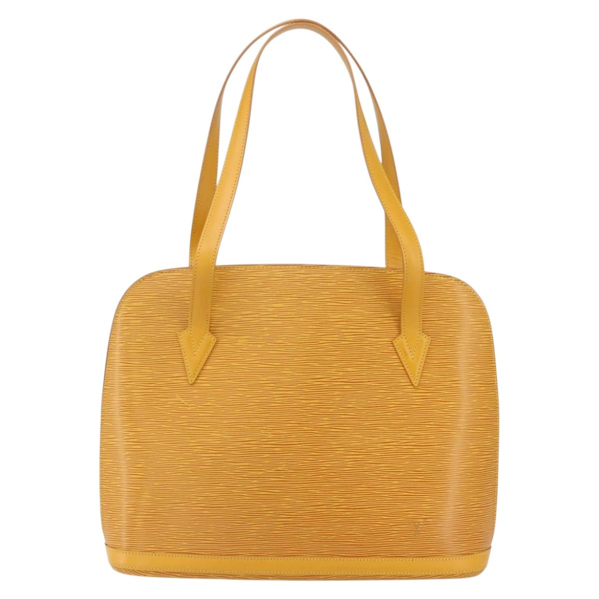 LOUIS VUITTON Epi Lussac Shoulder Bag Yellow M52289 LV Auth 151755