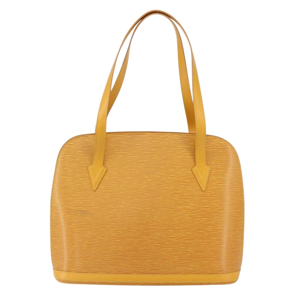 LOUIS VUITTON Epi Lussac Shoulder Bag Yellow M52289 LV Auth 151755