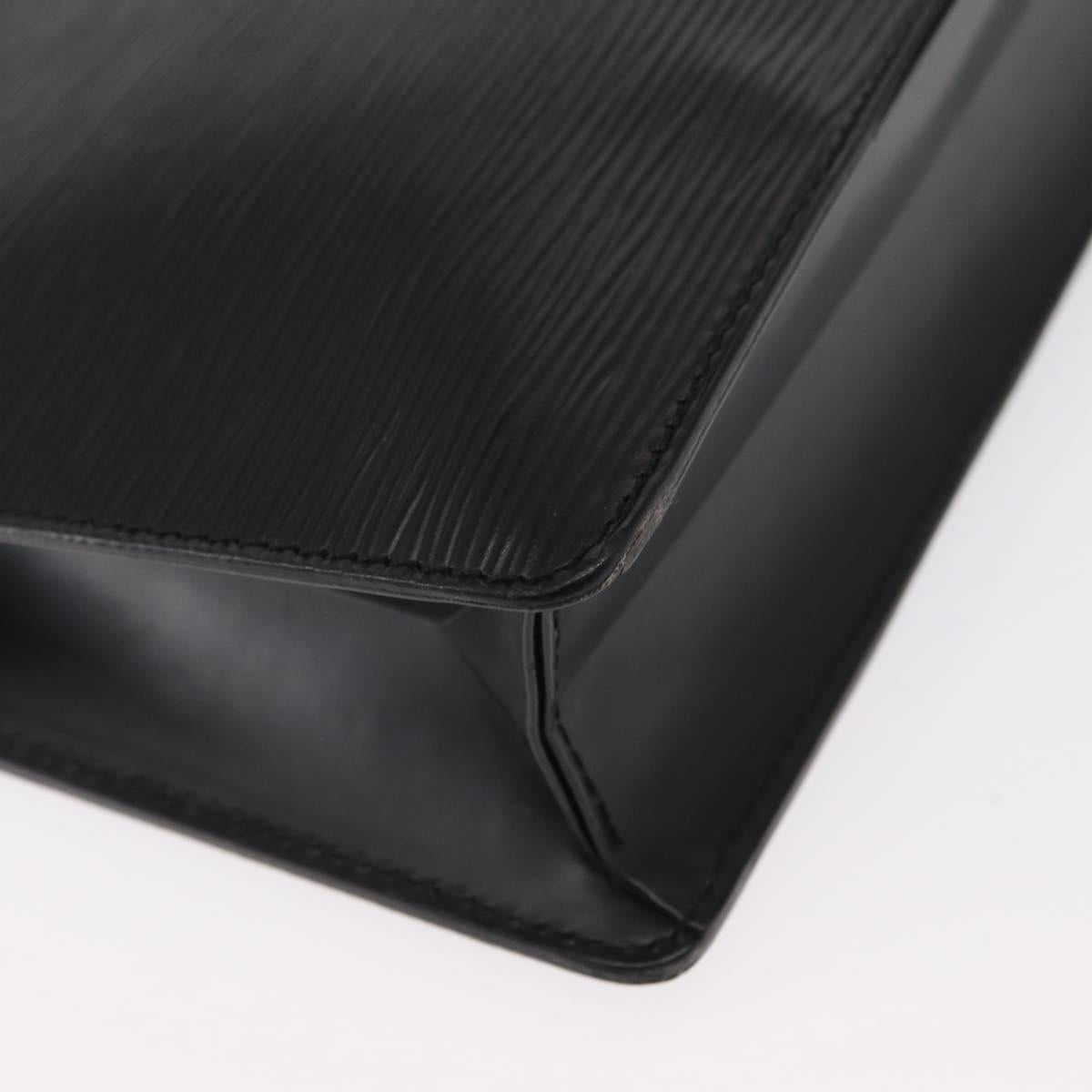 LOUIS VUITTON Epi Pochette Homme Clutch Bag Black M52522 LV Auth 151762