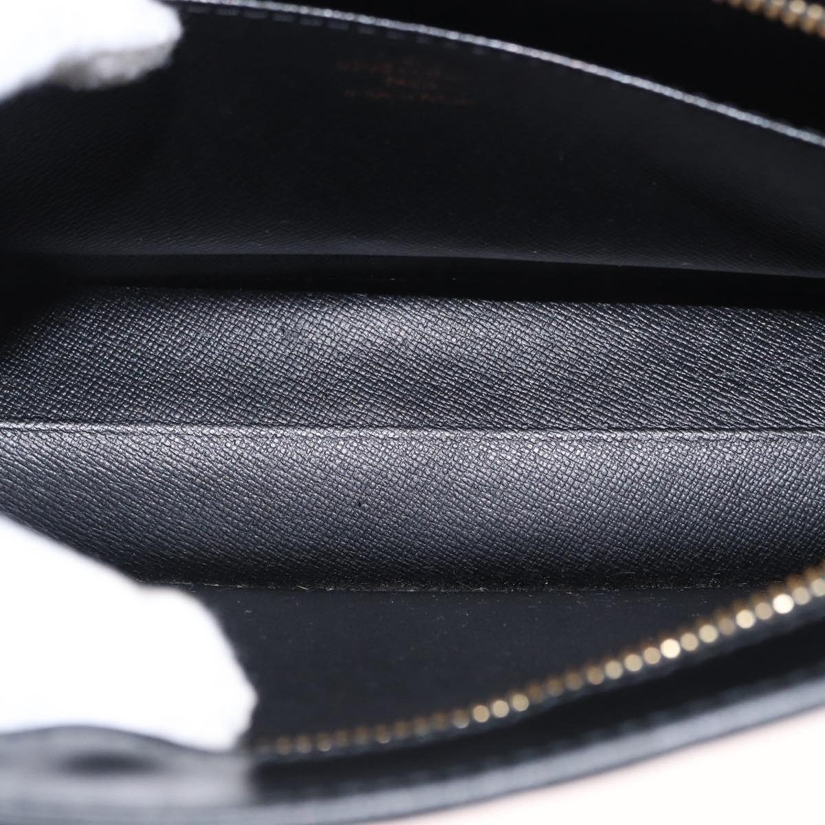 LOUIS VUITTON Epi Pochette Homme Clutch Bag Black M52522 LV Auth 151762