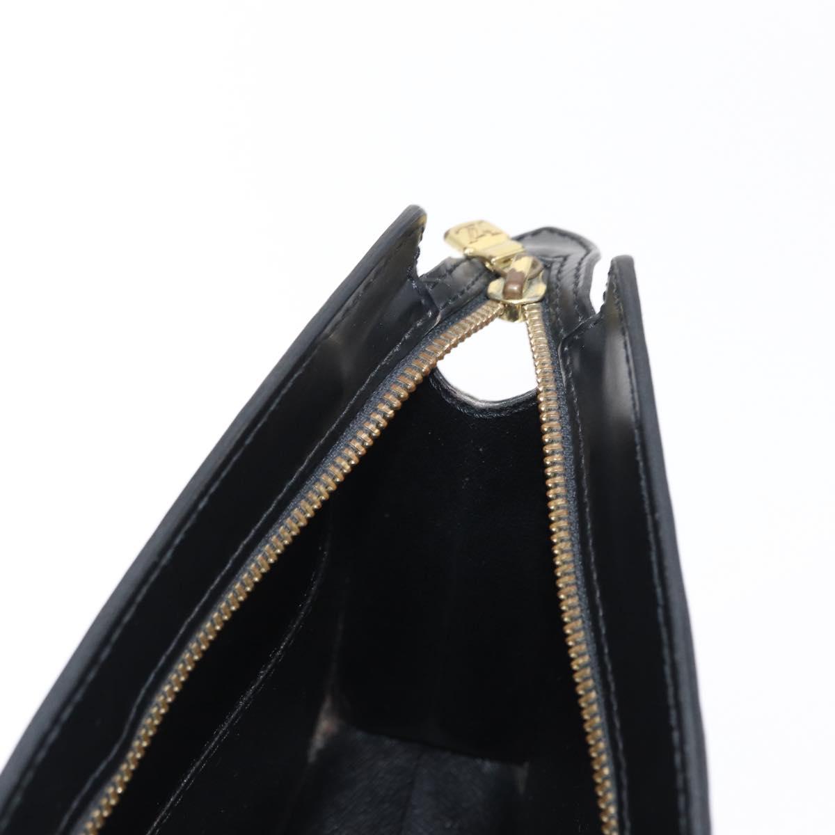 LOUIS VUITTON Epi Pochette Homme Clutch Bag Black M52522 LV Auth 151762