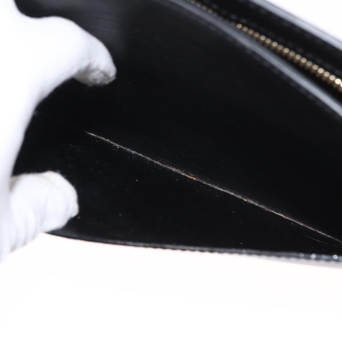 LOUIS VUITTON Epi Pochette Homme Clutch Bag Black M52522 LV Auth 151762