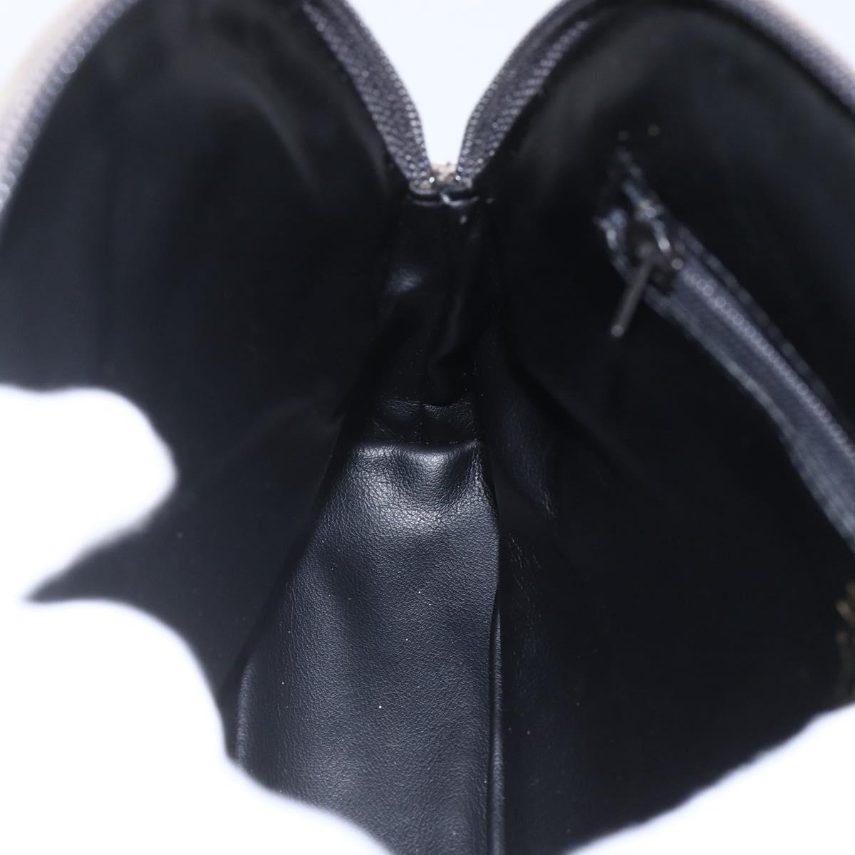 BALLY Shoulder Bag Leather Gray Gold Auth 151768