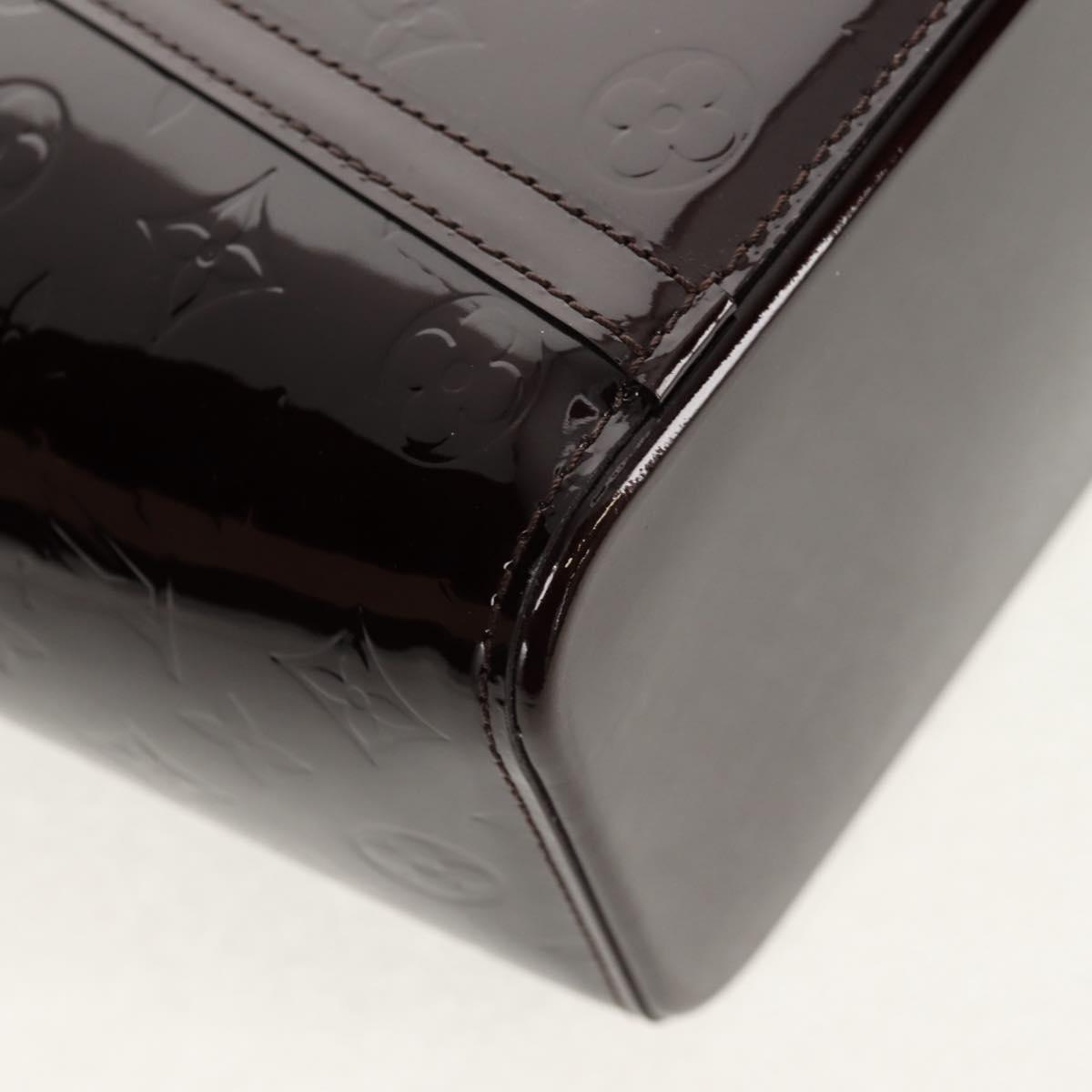 LOUIS VUITTON Vernis Avalon GM Hand Bag Rouge Favist M91566 LV Auth 151769AV