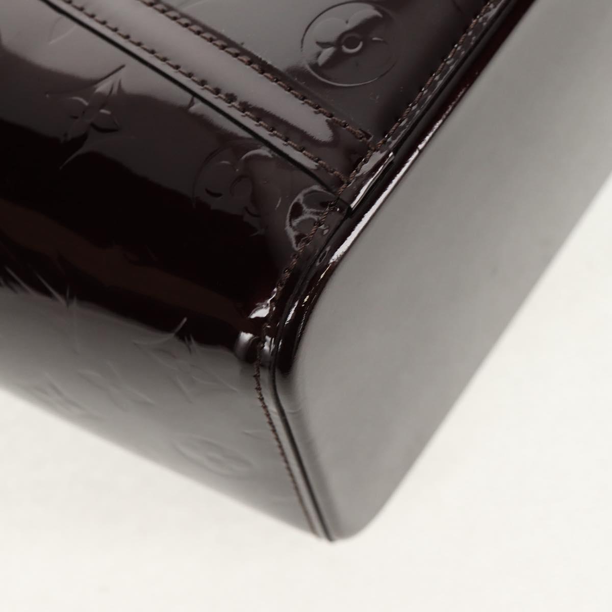 LOUIS VUITTON Vernis Avalon GM Hand Bag Rouge Favist M91566 LV Auth 151769AV